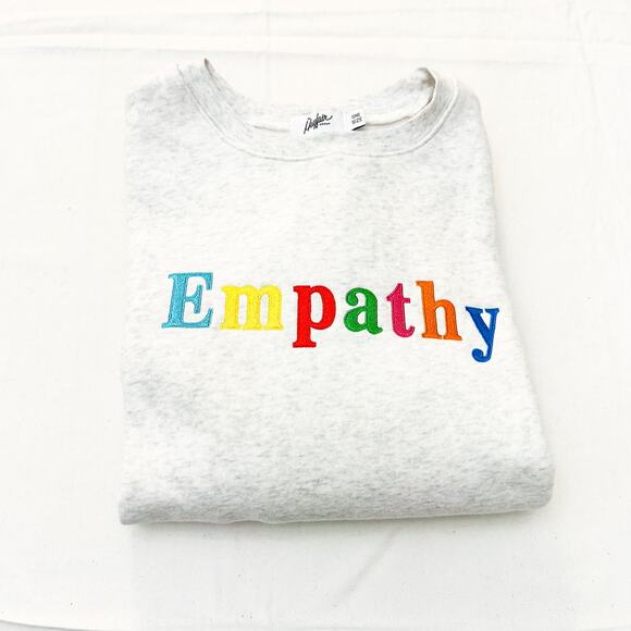 Mayfair Group Empathy Crewneck Oversize Sweater Gray Size OS XL - Picture 1 of 6